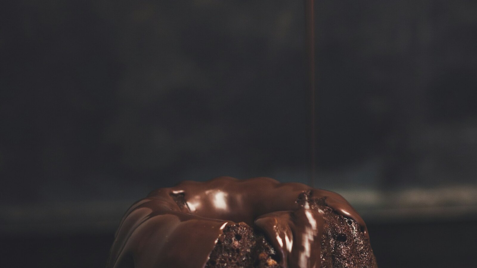 Warm chocolate being poured